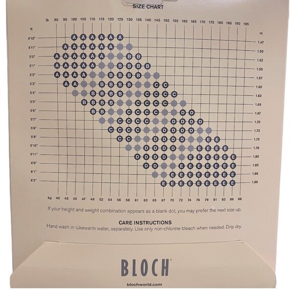 Bloch Endura Footed Adult Ladies Dance Tights - Picture 4 of 5